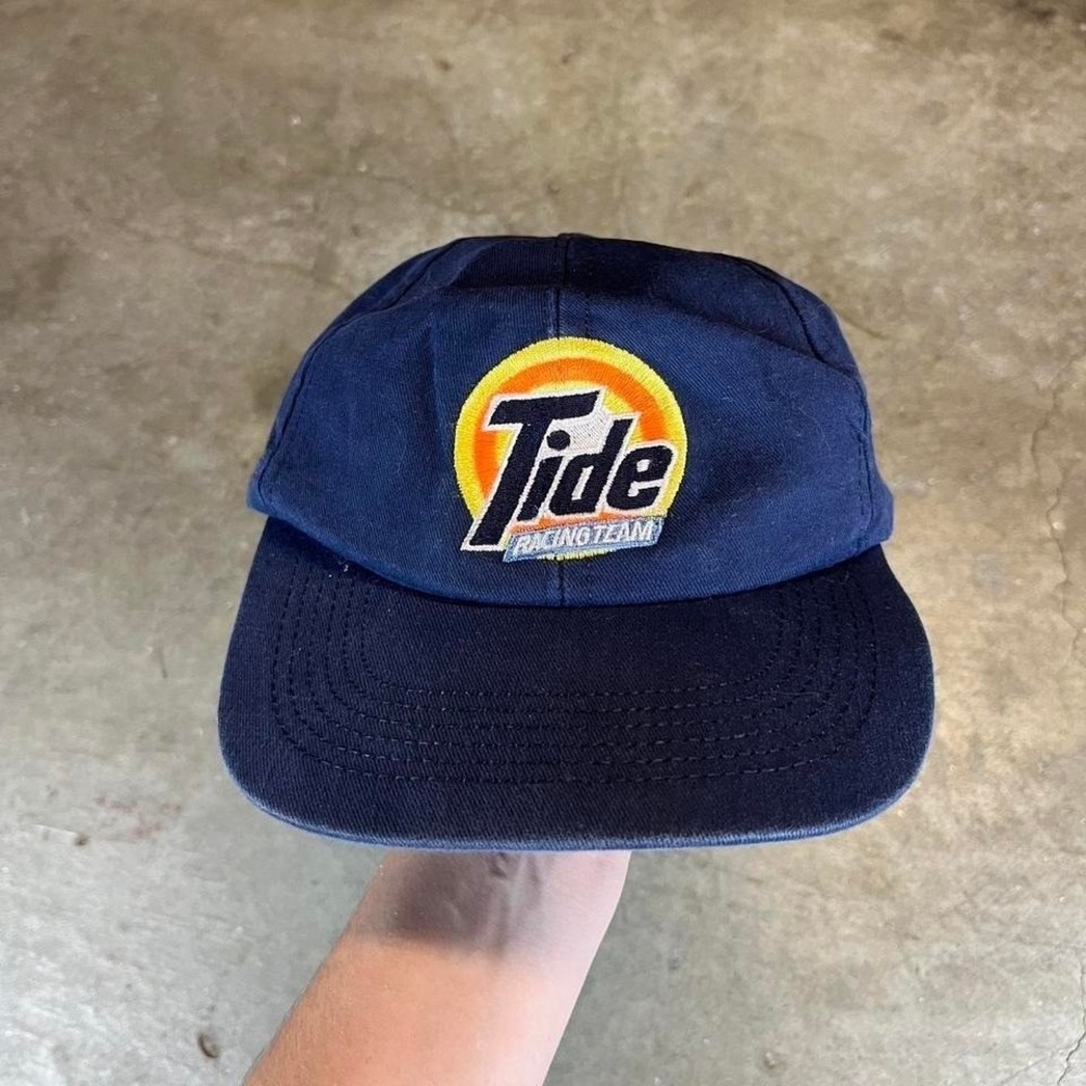 Vintage 90s navy blue Tide Racing Team embroidered baseball cap